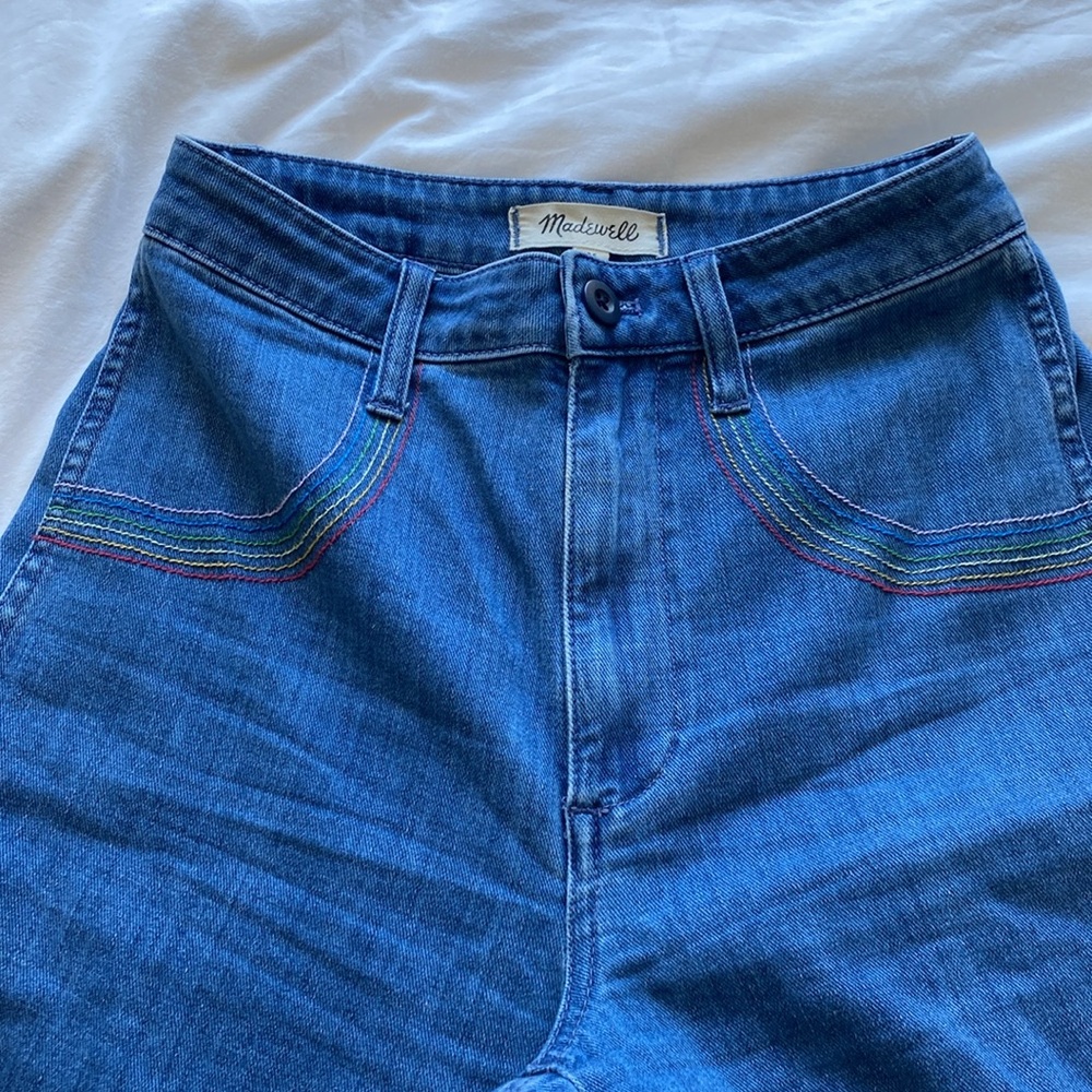Madewell wide leg crop jeans size 25